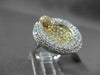 ANTIQUE MASSIVE 2.60CT DIAMOND 18KT TRI COLOR GOLD 3D CIRCULAR FILIGREE RING