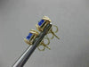 ESTATE .78CT AAA TANZANITE 14KT YELLOW GOLD 3D TRILLION STUD EARRINGS #25458