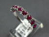 .57CT AAA RUBY 14KT WHITE GOLD 3D ROUND FILIGREE SEMI ETERNITY ANNIVERSARY RING
