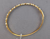 ESTATE .79CT DIAMOND 18KT ROSE GOLD MARQUISE SHAPE FILIGREE CUFF BANGLE BRACELET