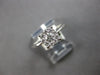 ESTATE .34CT DIAMOND 18KT WHITE GOLD 3D CLASSIC SOLITAIRE HALO ENGAGEMENT RING