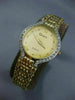 ESTATE LARGE GENEVE .70CT DIAMOND 14KT WHITE & YELLOW GOLD 3D ROUND WATCH #10771