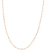 ESTATE 14KT ROSE GOLD 3D CLASSIC OVAL LINK LOVE NECKLACE
