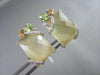 ANTIQUE 14KT WHITE 16.25CTW YELLOW QUARZ & DIAMONDS WITH MULTI GEM EARRINGS!!!!!