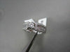 ANTIQUE .90CT DIAMOND 14K WHITE GOLD ROUND & BAGUETTE ENGAGEMENT FRIENDSHIP RING