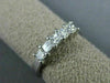 ESTATE .60CT PRINCESS CUT DIAMOND 14K WHITE GOLD WEDDING ANNIVERSARY RING #19652