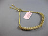 LARGE 3.23CT DIAMOND 14K YELLOW GOLD 3D CLASSIC ROUND ADJUSTABLE TENNIS BRACELET
