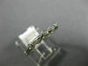 ESTATE .11CT DIAMOND 14KT WHITE GOLD ETOILE BEZEL LEAF ETERNITY ANNIVERSARY RING