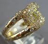 ESTATE .74CT DIAMOND 14KT YELLOW GOLD ROUND CLASSIC PAVE ETOILE LOVE KNOT RING