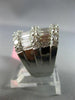 ESTATE EXTRA LARGE 4.59CT DIAMOND 18KT WHITE GOLD 3D MULTI ROW ANNIVERSARY RING