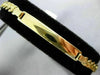 ESTATE LONG & WIDE 14K YELLOW GOLD ENGRAVABLE ITALIAN CUBAN ID BRACELET #22842