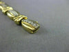 ESTATE WIDE .85CT ROUND DIAMOND 14KT TWO TONE GOLD 3D TENNIS BRACELET #12379