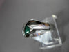 ESTATE .43CTW DIAMOND & AAA EMERALD 14KT WHITE GOLD TRILLION FUN FRINDSHIP RING