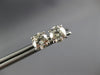 ESTATE 1.45CT DIAMOND 14K WHITE GOLD CLASSIC ROUND 4 PRONG MARTINI STUD EARRINGS