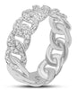 .61CT DIAMOND 14KT WHITE GOLD 3D ROUND OVAL LOVE KNOT WEDDING ANNIVERSARY RING