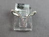 ESTATE WIDE .19CT DIAMOND 18KT WHITE GOLD 3D V SHAPE BUTTERFLY LOVE RING