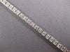 ESTATE 2.23CT DIAMOND 18KT WHITE GOLD 3D SQUARE FILIGREE CLASSIC TENNIS BRACELET