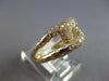 ESTATE .74CT DIAMOND 14KT YELLOW GOLD ROUND CLASSIC PAVE ETOILE LOVE KNOT RING