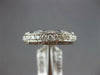 ESTATE 1.05CT DIAMOND 18KT WHITE GOLD FILIGREE ETERNITY WEDDING ANNIVERSARY RING