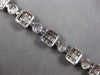 LARGE 6.92CT DIAMOND 18K WHITE GOLD 3D ROUND BAGUETTE & MARQUISE TENNIS BRACELET