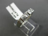 ANTIQUE .52CT ROUND & BAGUETTE DIAMOND PLATINUM 3D WEDDING ANNIVERSARY RING #816
