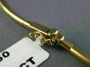ESTATE .40CT DIAMOND 14KT GOLD 3D SOLITAIRE FANCY LOVE EMBRACE NECKLACE #14981
