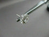 ESTATE .67CT ROUND DIAMOND 14KT WHITE GOLD 3D STAR FLOWER STUD EARRINGS 22224