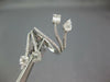 ESTATE EXTRA LARGE 1.03CT DIAMOND 18KT WHITE GOLD CLUSTER CRISS CROSS LEAF RING