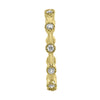 .29CT DIAMOND 18KT YELLOW GOLD FILIGREE ETERNITY BAMBOO WEDDING ANNIVERSARY RING