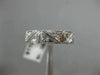 ANTIQUE WIDE .35CT DIAMOND 18KT WHITE GOLD 3D FILIGREE SQUARE ETERNITY RING 9253