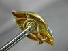 ESTATE EXTRA LARGE 18KT YELLOW GOLD LEAF SWIRL ITALIAN DESIGN CLIP ON EARRINGS