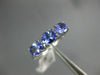 1.05CT DIAMOND & AAA TANZANITE 14KT WHITE GOLD 3D OVAL & ROUND ANNIVERSARY RING