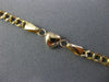 ESTATE LONG 14KT YELLOW GOLD 3D CLASSIC HEART LOVE LINK BRACELET #26015