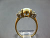 ESTATE 1.67CT DIAMOND & AAA OPAL 14KT 2 TONE GOLD CLASSIC OVAL & ROUND FUN RING
