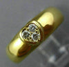 ESTATE TIFFANY & CO. .10CT DIAMOND 18K YELLOW GOLD THREE STONE HEART RING #26166