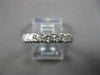 ANTIQUE .42CT DIAMOND 14KT WHITE GOLD 7 STONE FILIGREE WEDDING ANNIVERSARY RING