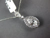 1.21CT DIAMOND 18K WHITE GOLD MARQUISE PEAR SHAPE & ROUND FLOATING PENDANT 26492