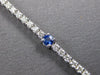 2.69CT DIAMOND & AAA SAPPHIRE 14K WHITE GOLD 3D CLASSIC ETERNITY TENNIS BRACELET