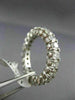 ESTATE 3.55CT DIAMOND 14KT WHITE GOLD 3D ETERNITY WEDDING ANNIVERSARY RING #2705
