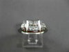 ESTATE WIDE .75CT DIAMOND 18KT WHITE GOLD INVISIBLE PRINCESS SQUARE RING #22114