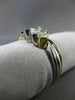 ESTATE .75CT  MARQUISE DIAMOND 14K 2 TONE GOLD 3D INFINITY LOVE ANNIVERSARY RING