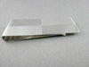 ESTATE LARGE 14KT WHITE GOLD RECTANGULAR MONEY CLIP ENGRAVABLE VERY SHARP #22876
