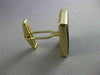 ESTATE LARGE AAA ONYX 14KT YELLOW GOLD 3D RECTANGULAR CUFFLINKS SHIRT STUD SET
