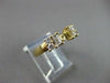 ESTATE .64CT BAGUETTE & ROUND DIAMOND 14KT Y SEMI MOUNT ENGAGEMENT RING #9570