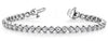 ESTATE 3.0CT DIAMOND 14KT WHITE GOLD ROUND CLASSIC ETERNITY LOVE TENNIS BRACELET