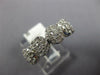 WIDE 1.40CT DIAMOND 14KT WHITE GOLD FLOWER CLUSTER HALO WEDDING ANNIVERSARY RING
