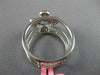 ESTATE WIDE .40CT WHITE & PINK DIAMOND 18KT WHITE & ROSE GOLD 4 LEAF FLOWER RING