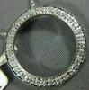 ESTATE .15CT DIAMOND 14K WHITE GOLD CLASSIC CIRCLE OF LIFE FLOATING LOVE PENDANT