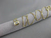 ESTATE ROUND DIAMOND ETOILE SOLITAIRE 14K GOLD FLOATING NECKLACE BOX CHAIN #3356