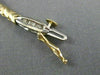 ESTATE 1.20CT BAGUETTE CUT DIAMOND 14KT WHITE & YELLOW GOLD 3D BRACELET #20747
